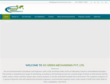 Tablet Screenshot of gogreenmechanisms.com